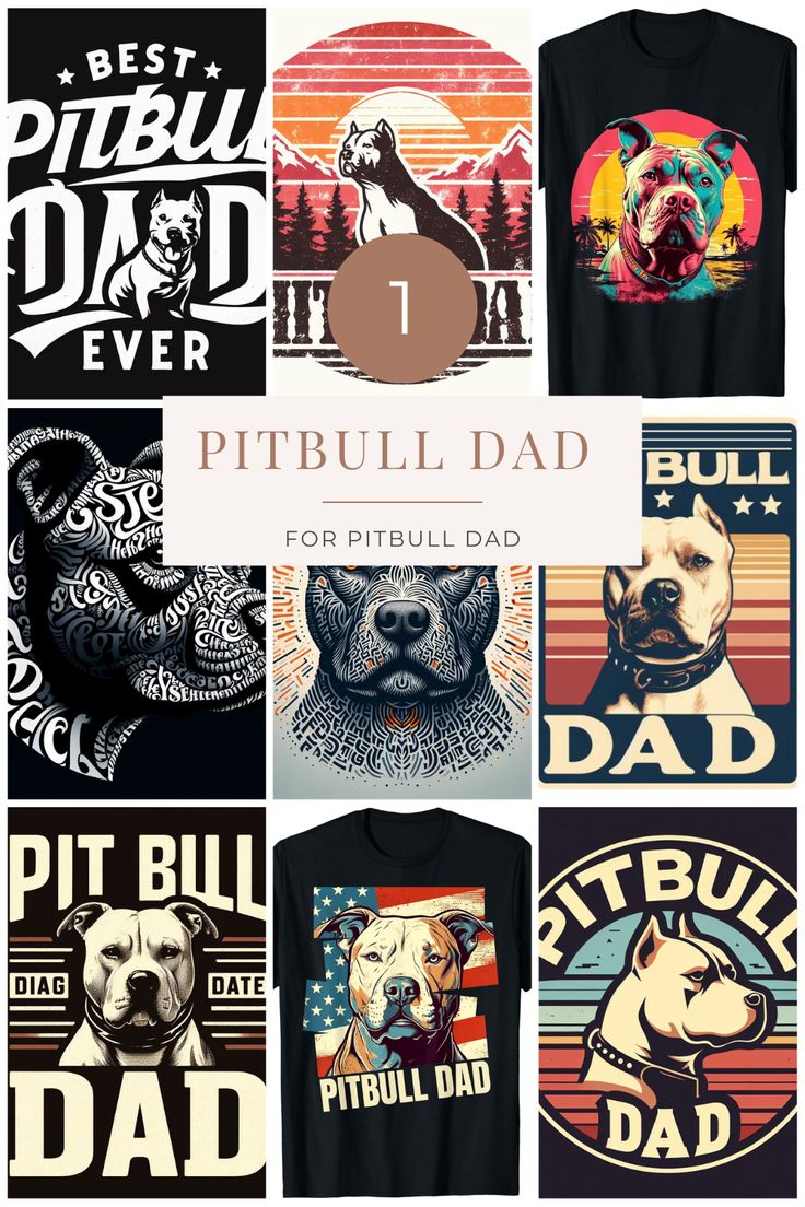 Showcase your love for your Pit Bull with this awesome "Pit Bull Dad" shirt! Perfect for proud dog dads, dog lovers, and Pit Bull advocates. Spread positivity and show off your Pit Bull pride!

This description includes a variety of relevant keywords to help your pin appear in search results related to Pit Bull dad shirts, dog dad gifts, Pit Bull lover apparel, and more. Pitbull Images, Bully Breed, Pitbull Shirts, Dog Dad Gifts, Funny Dad Shirts, Pitbull Lover, Bully Breeds, Rescue Dog, Dad Gifts