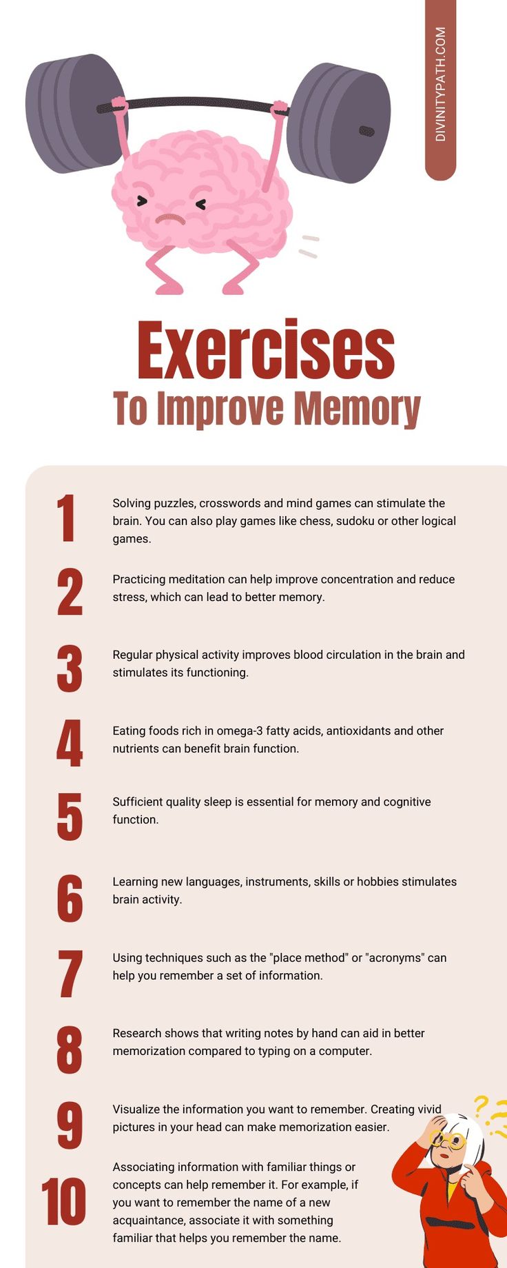 How To Get Better Memory, How To Exercise Your Brain, Mental Strength Exercises, How To Improve Your Memory, Exercises That Actually Work, Skills To Improve, How To Become Mentally Strong, How To Improve Memory, Brain Exercises For Memory