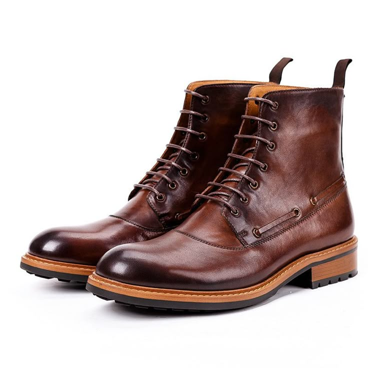 Men's English Boots The upper, fashioned out of sturdy full-grain leather, is detailed with impressive ornamentation. Every hole of the broguing is precise, the placement of the swooping wingtip and pinking is exact. Fine points which really shine on these boots which exemplify how well form can meet function. Stylish Men's Leather Boots It’s worth the effort to create a handsome and timeless boot you can wear with suits, chinos and cool jeans. Stitched soles are the mark of quality footwear. Wi Formal Lace-up Boots With Brogue Detailing And Snip Toe, Wingtip Leather Lace-up Boots For Formal Occasions, Formal Wingtip Leather Lace-up Boots, Formal Leather Wingtip Lace-up Boots, Leather Chelsea Boots With Brogue Detailing And Snip Toe, Leather Chelsea Boots With Brogue Detailing And Cap Toe, Leather Chelsea Boots With Brogue Cap Toe, Luxury Boots With Brogue Detailing And Cap Toe, Luxury Cap Toe Boots With Brogue Detailing