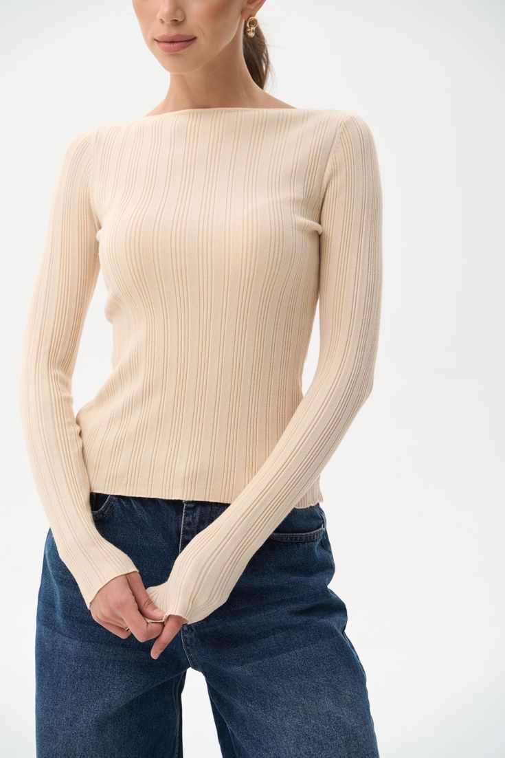 Beige Sweater - SOLMAR Stretch Textured Knit Turtleneck Sweater, Soft Knit Stretch Long Sleeve Top, Spring Textured Knit Long Sleeve Crew Neck Top, Spring Crew Neck Long Sleeve Top With Textured Knit, Long Sleeve Stretch Soft Knit Top, Beige Turtleneck Sweater With Ribbed Neckline, Winter Stretch Knit Tops, Trendy Ribbed Long Sleeve Top For Spring, High Stretch Knit Sweater With Long Sleeves