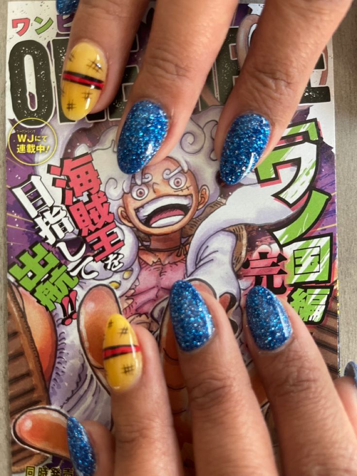 One Piece Nail Art Luffy, Luffy Nails, Inspired Nails, One Piece Luffy, Cosplay Ideas, Straw Hat, Simple Nails, Straw, Nail Designs