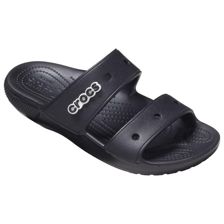 Crocs Classic Sandals For Ladies Bring Wonderful Comfort, Fun Style, And Acclaimed Durability For Welcome Performance With Every Wear. These Crocs Boast Legendary Croslite Foam Cushioning For A Pillowy Feeling With Every Step. Durable Build Quality And Unmistakable Crocs Style Make These Sandals A Perfect Fit For A Variety Of Settings And Occasions. * Croslite Foam Cushioning * Stylish Design * Proven Durability Classic Black Slip-on Slides, Classic Black Slippers For Summer, Classic Black Flat Slides, Classic Black Summer Slippers, Classic Black Sandals With Cushioned Footbed, Classic Black Flip Flops With Cushioned Footbed, Comfortable Non-slip Black Sandals, Classic Synthetic Sandals For Beach, Classic Black Cushioned Flip Flops