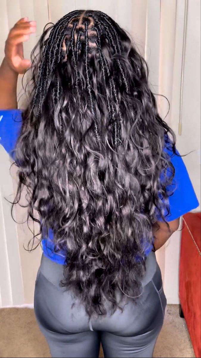 Amazing Waterfall, Ponytail Hairstyles Tutorial, Hairstyles For Ladies, French Curl, Natural Hair Short Cuts, Faux Locs Hairstyles, Box Braids Hairstyles For Black Women, Cute Box Braids Hairstyles, Waterfall Braid