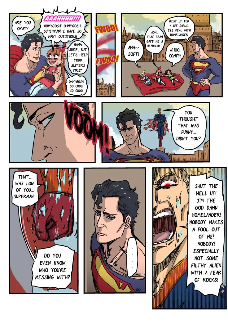 the comic page for superman returns