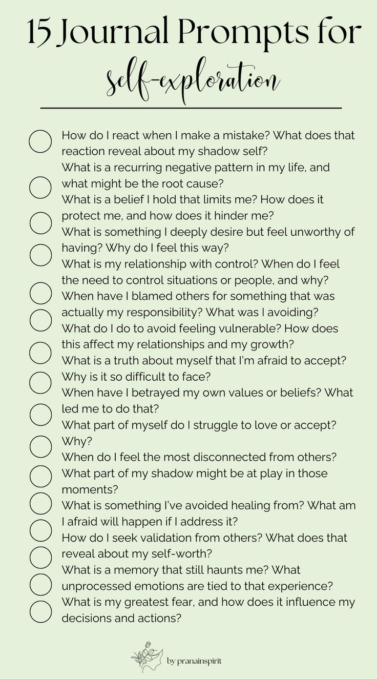 a list with the words'15 journal prompts for self - reflection'on it