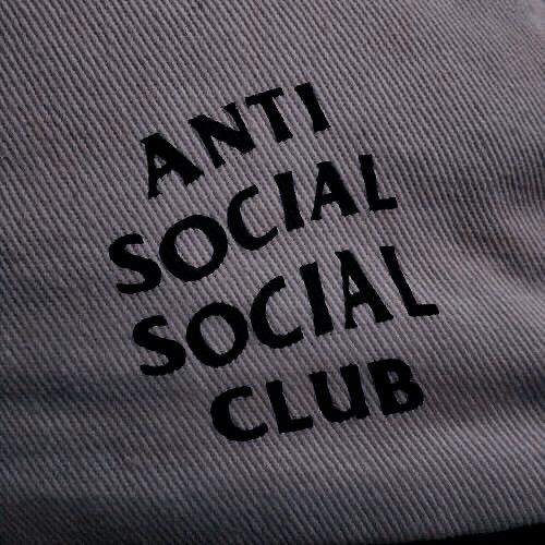 an anti social social club t - shirt is shown