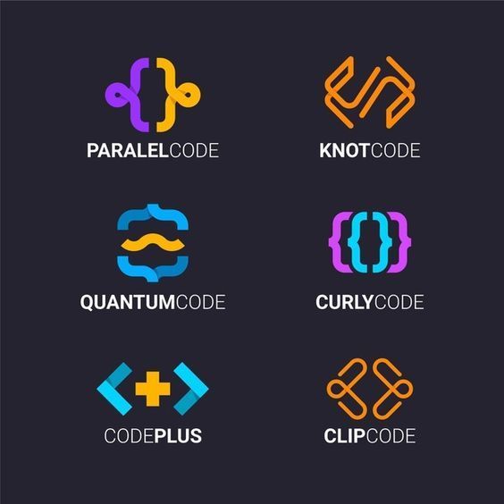 the logos for several different types of programming and web development companies, including codeplus