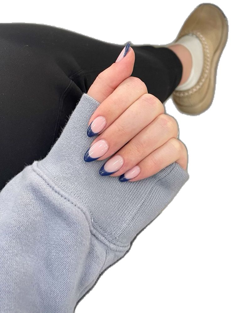 Nails french tip Navy French Nails, Navy Blue French Nails, Navy French Tips, Navy French Tip Nails, Blue French Tip Nails, Blue French Tip, Nails French Tip, Blue French Tips, Navy Blue Nails