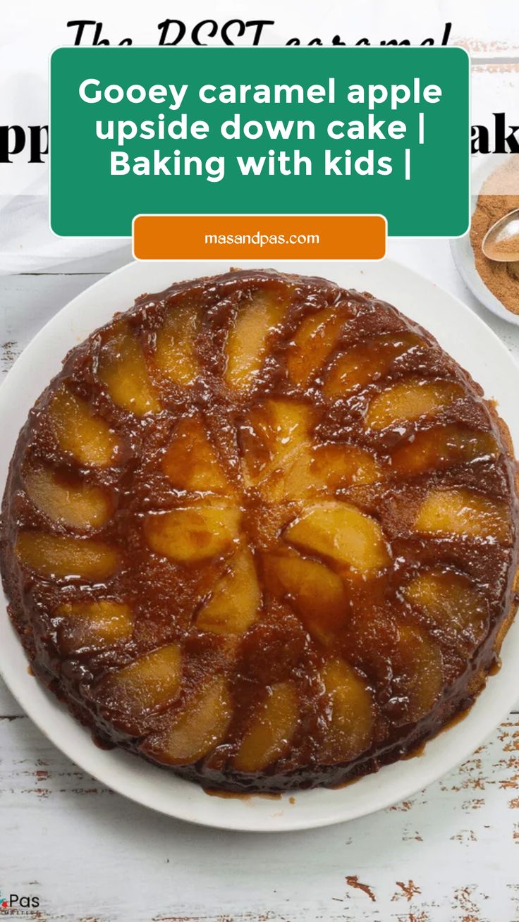 Upside down cakes are just so much fun to make! This caramel apple upside down cake is moist, delicious and packed with flavour. A great sticky sweet for tea time treats. Candy Apple Upside Down Cake, Upside Down Caramel Apple Cake, Apple Magic Cake, Sticky Apple Cake, Caramel Apple Upside Down Cake, Tea Time Treats, Prep Classroom, Apple Upside Down Cake, Upside Down Apple Cake