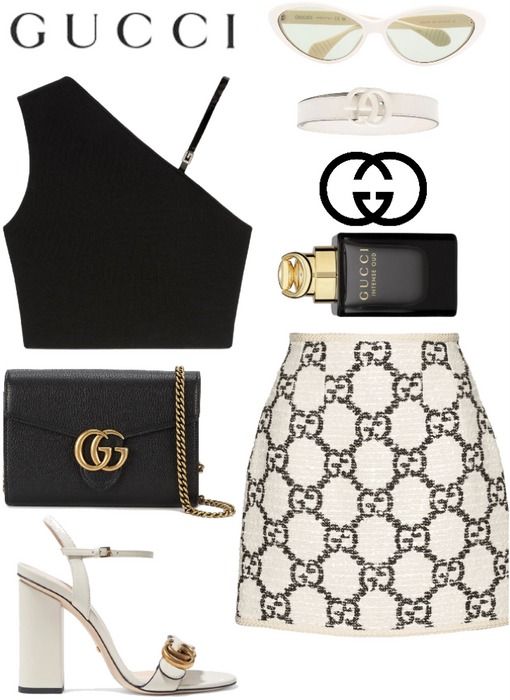 black and white gucci outfit Outfit | ShopLook Gucci Summer Outfit, Luxury Classy Outfits, Gucci Outfit Ideas, Gucci Style Outfit, Gucci Women Outfit, Gucci Aesthetic Outfit, Gucci Dress Outfit, Gucci Clothes, Gucci Aesthetic