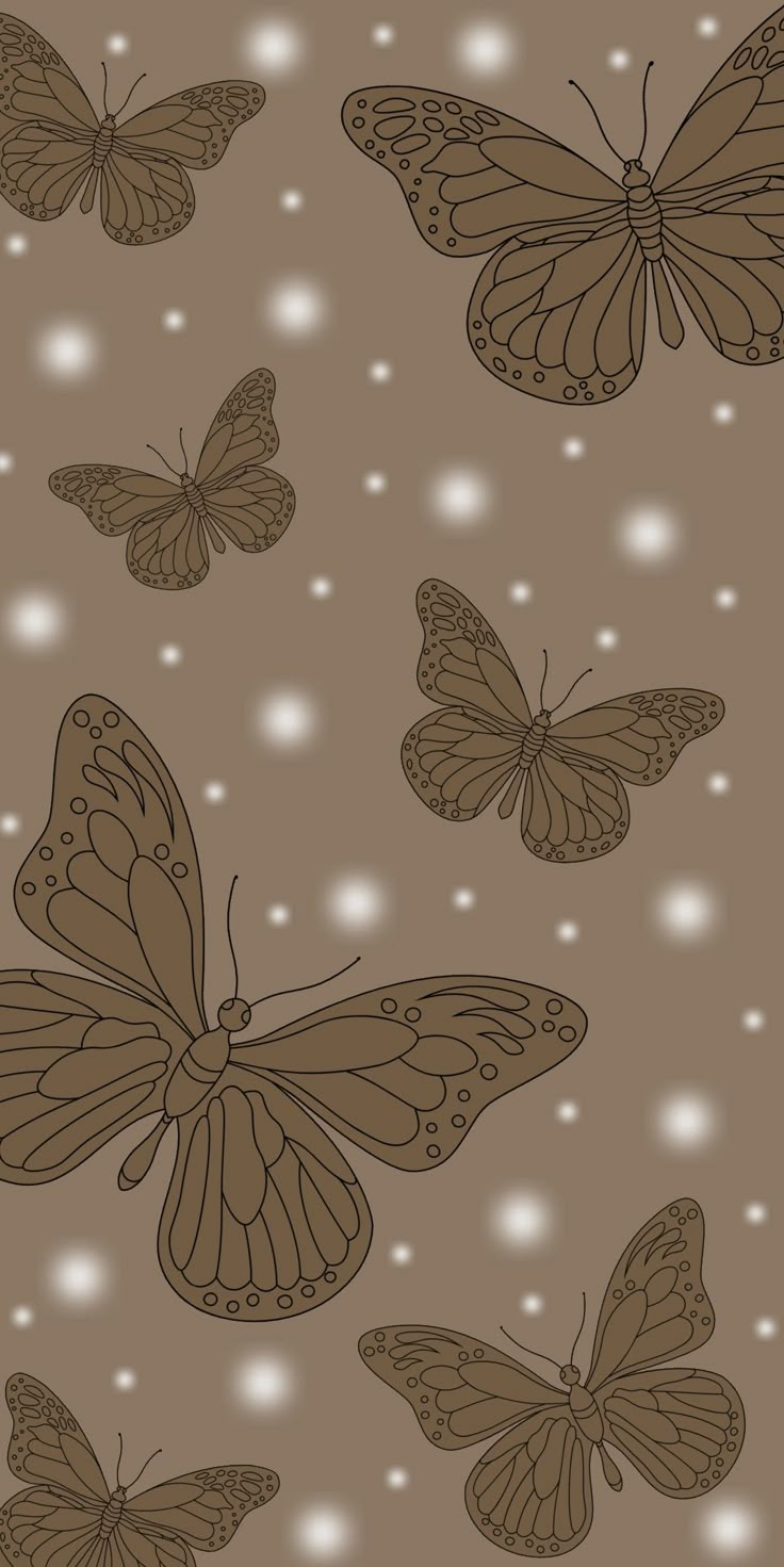 Don't forget follow me! Brown Butterflies Wallpaper, Brown Bunny Wallpaper, Neutral Background Aesthetic, Aesthetic Butterfly Wallpaper, Wallpaper Combo, Light Brown Wallpaper, Sparkly Iphone Wallpaper, Lighting Wallpaper, Butterfly Wallpapers