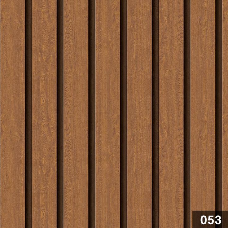 a wooden paneled wall with vertical slats on the bottom and sides, in dark brown