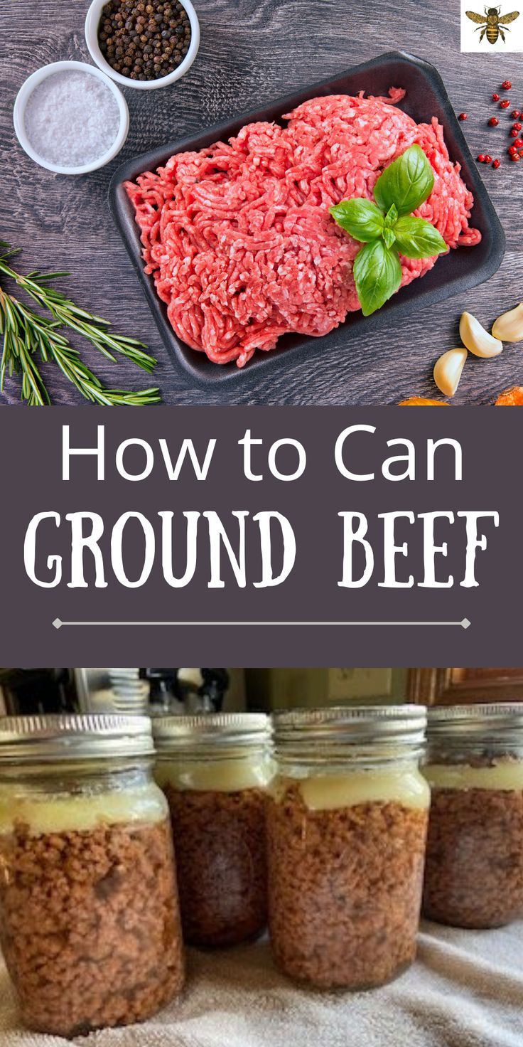 how to can ground beef in mason jars