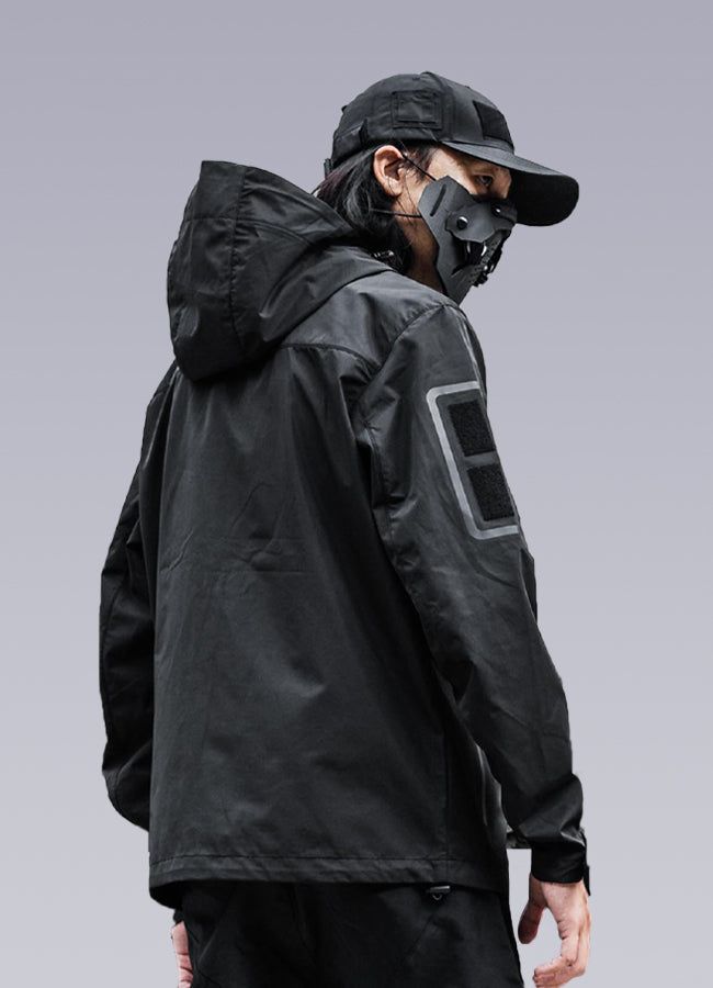 Unleash your inner cyber goth with our futuristic Techwear Jacket. Introducing the Men's Futuristic Jacket - the perfect combination of style and functionality designed to elevate your fashion charisma to the next level. This black windbreaker jacket draws inspiration from steampunk and cyber-goth clothing, delivering a unique industrial fashion aesthetic that will turn heads. Crafted with Japanese streetwear influences, this futuristic jacket is lightweight and functional, designed to protect y Futuristic Jacket, Industrial Fashion, Futuristic Clothing, Black Windbreaker Jacket, Jacket Drawing, Techwear Jacket, Apocalyptic Clothing, Techwear Pants, Urban Exploring