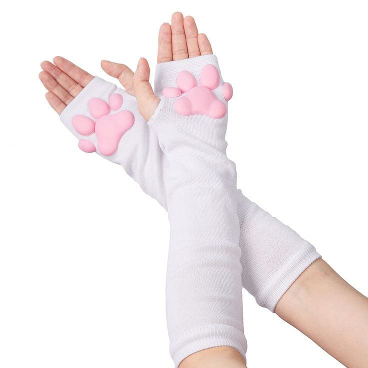 PRICES MAY VARY. ➊【Cute design】: Cute Pink 3D Soft Silicone, feel like ture cat paw beanies when you touch it. ➋【Eye-catching】: When you go to a neko cosplay, anime cosplay, or Lolita gothic party, cat costume definitely make you the foreground of public attention. ➌【Suitable size】: One size fits most people, suitable for kids and adults. ➍【Different occasions】: A must one has to be a glitter fancy cat for night Party, carnivals, masquerade, Mardi Gras, cosplay, night clubs, fashion shows, Valen Cat Paw Gloves, Long White Gloves, Christmas Gift 3d, Cartoon Gloves, White Short Set, Paws Socks, Paw Gloves, Cat Cosplay, Short Gloves