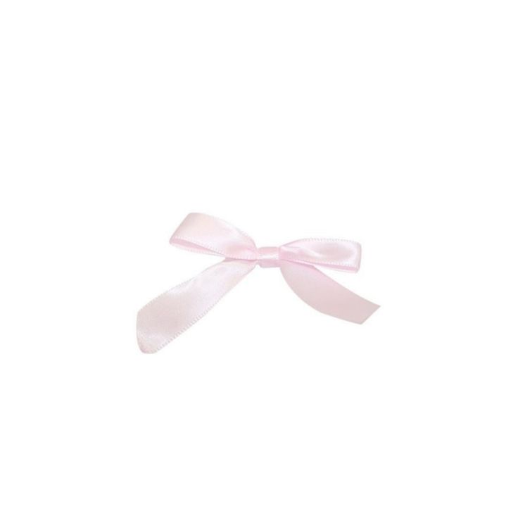 a small pink bow on a white background