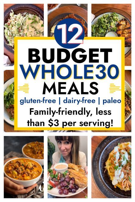 the 10 budget whole 30 meals flyer is shown