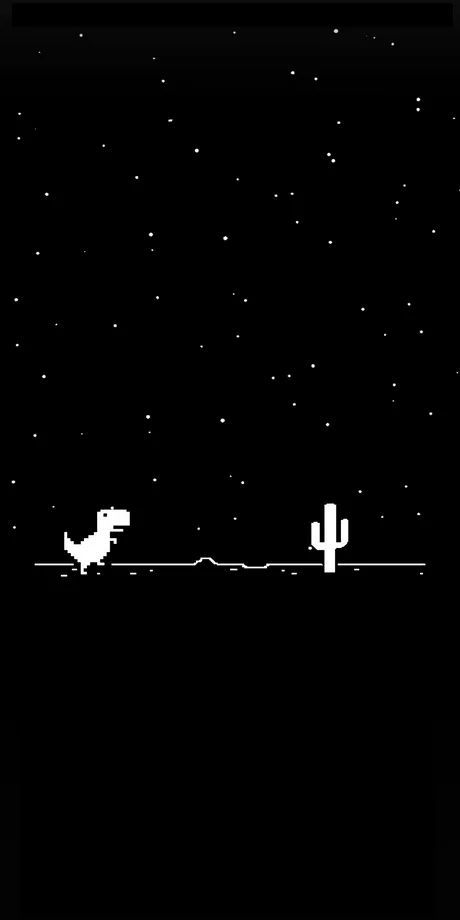 an old style video game with cactus in the background and two people running across the screen