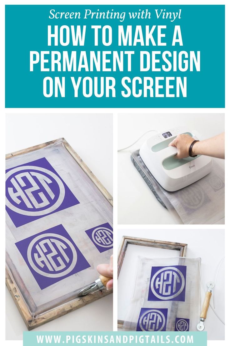 an image of how to make a permanent ink screen with the words'how to make a permanent ink design on your screen '