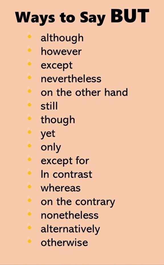 a poster with the words, ways to say but