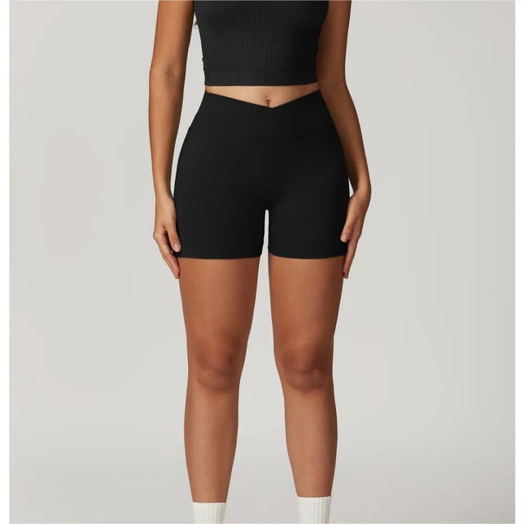 The B|Fit DYNAMIC Shorts are designed to flatter and support with a v-shaped high waist and ruched bum detail for a comfortable and contoured fit. Perfect for any workout, these shorts will provide the support you need to feel confident and comfortable. Athleisure Athletic Shorts With Contoured Waistband, Black High Waist Athletic Shorts For Gym, Black High Waist Athletic Shorts For Athleisure, Black High Waist Athletic Shorts Athleisure Style, Elastane Athletic Shorts For Training, Black High Waist Sporty Athletic Shorts, Black High Waist Athleisure Athletic Shorts, Sportswear Athletic Shorts In Elastane, Sportswear Elastane Athletic Shorts