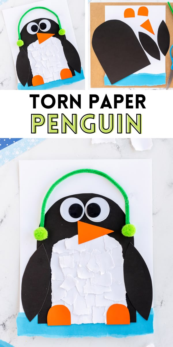 this penguin paper craft is so cute and easy to make