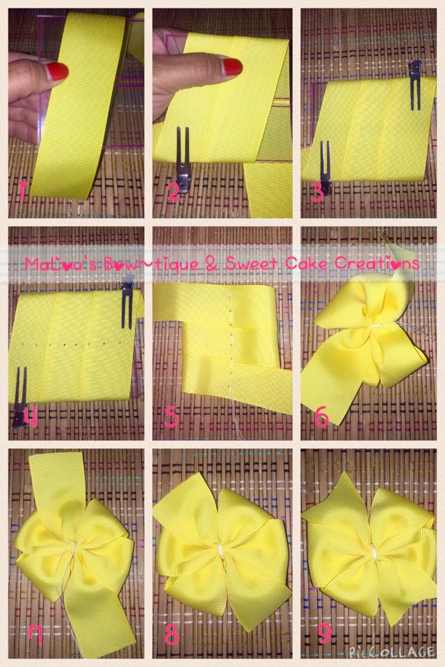 step by step instructions on how to make a bow