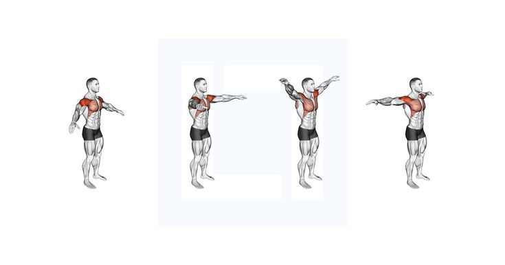 an image of a man doing exercises with his arms and legs in three different positions