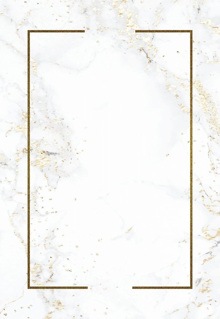 a white and gold marble background with a golden rectangle frame on the bottom corner