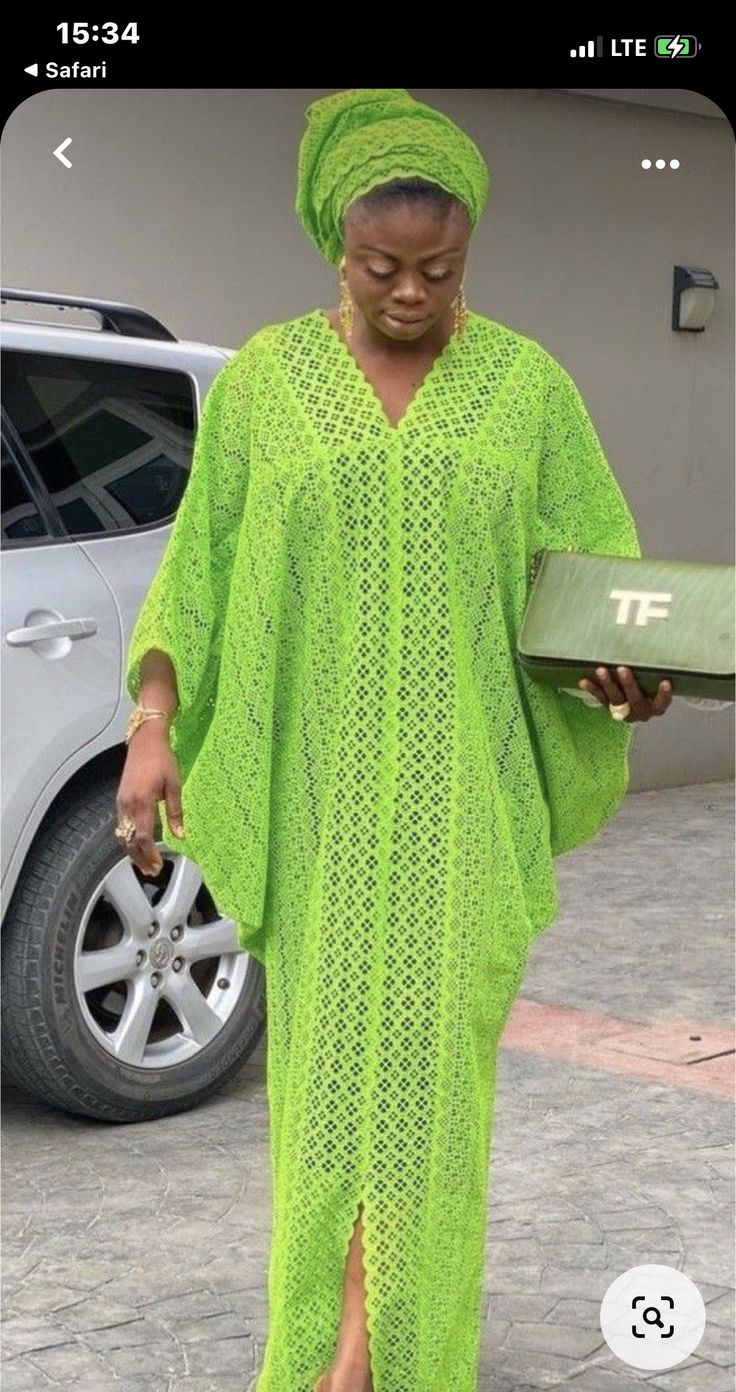 Latest Lace Gown Styles, Lace Bubu, Latest Bubu Gown Style, Kaftan Lace, Latest Lace Styles, Green Kaftan, Bubu Gown, Lace Kaftan, Boubou Styles For Women