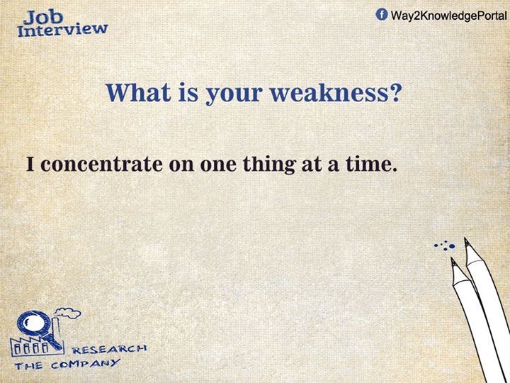 an advertisement for a company with a pencil in front of it that says, what is your weakness? i concentrate on one thing at a time