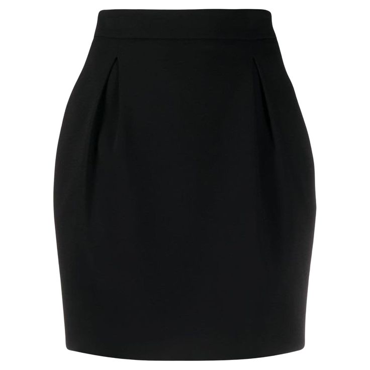 Versace SS20 Black High Waisted Darted Mini Skirt Black silk-blend high-waist darted mini skirt from VERSACE featuring high waisted, back zip fastening and pleat detailing. Brand new with tags. Made in Italy. Size: 40 (IT) Composition: viscose 78%, silk 22% A86563-A222813-A1008 Versace Skirt, Black Silk Skirt, Versace Runway, Silk Mini Skirt, Tulle Long Skirt, Tulle Midi Skirt, Mini Skirt Black, Midi Denim, Vintage Versace