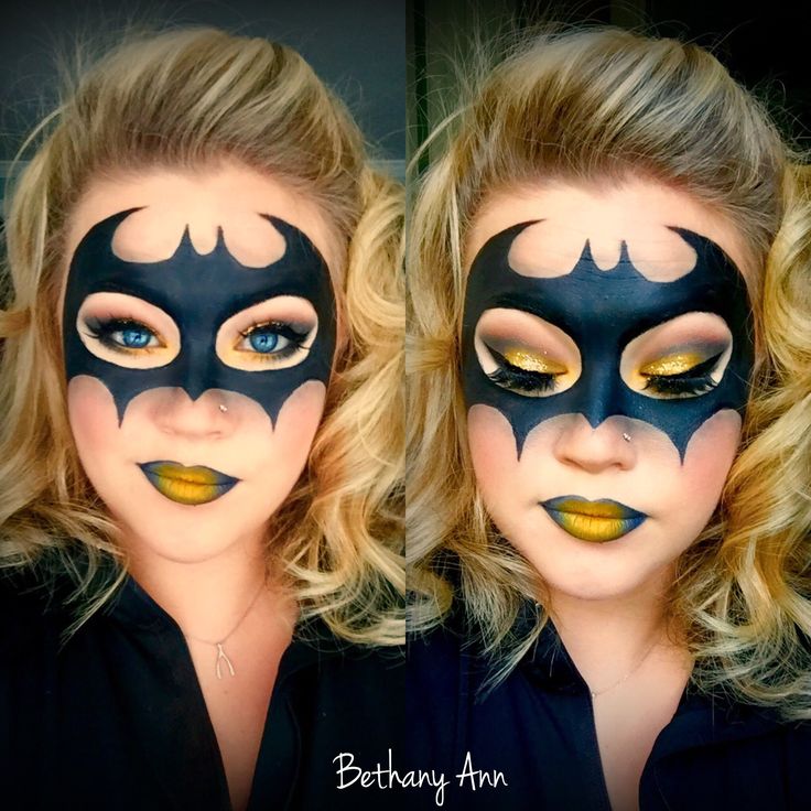 Batman Makeup, Halloween Hombre, Halloween Make-up Looks, Halloweenský Makeup, Makeup Tip, Halloween Eye Makeup, Kids Face Paint, Halloween Eyes, Halloween Tattoo