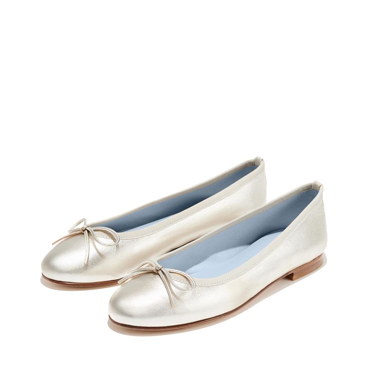 Our essential flat takes a luxe turn in these exclusive fabrications, delivering ultimate comfort and classic style for your wedding day. We offer discounts for bridal orders of 4+ pairs. Please email atelier@margauxny.com. Elegant Almond Toe Ballet Flats For Galas, Elegant Low Heel Ballet Flats For Galas, Elegant Closed Toe Ballet Flats For Formal Occasions, Elegant Ballet Flats For Wedding, Chic Almond Toe Ballet Flats For Wedding, Elegant Formal Ballet Flats With Leather Sole, Classic Ballet Flats With Flat Heel For Galas, Elegant Flat Heel Wedding Shoes For Galas, Elegant Wedding Ballet Flats