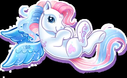 an image of a cute little pony with wings