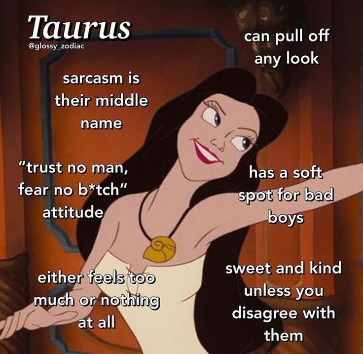 an image of a cartoon character with the caption taurus