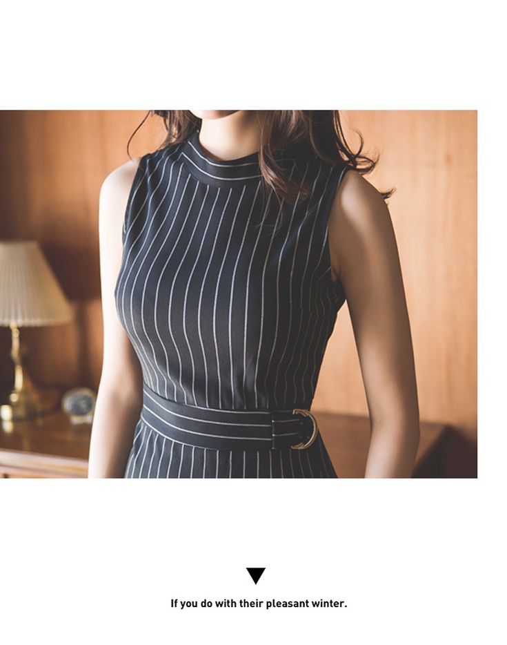 Work Dress Women, Work Dresses For Women, Work Dress, Striped Sleeve, Office Lady, Office Ladies, Flared Sleeves, Luxury Outfits, Elegant Fashion