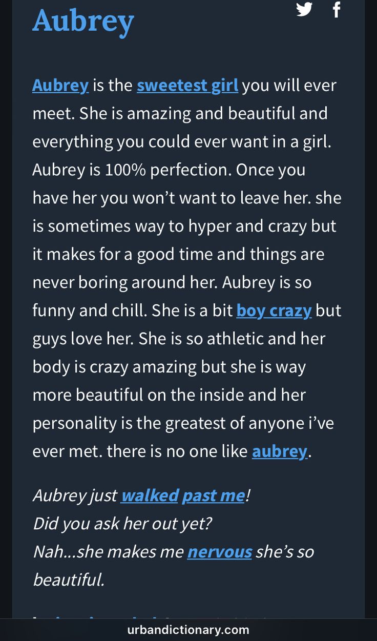 an email message with the caption that reads,'aubrey is the sweetest girl you will ever meet