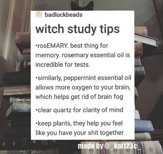 a pile of books sitting on top of a table next to a sign that says witch study tips