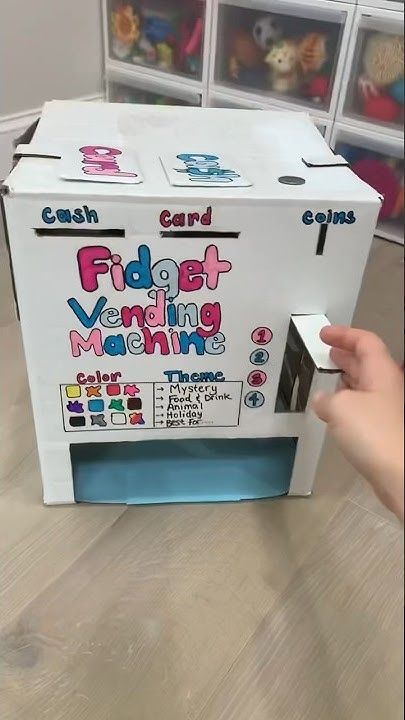 Vending Machine Template Printable, Squishy Vending Machine, Paper Vending Machine, Squishies Diy, Toys From Trash, Easy Paper Crafts Diy, Quick Crafts, Bullet Journal Design Ideas, Vending Machine