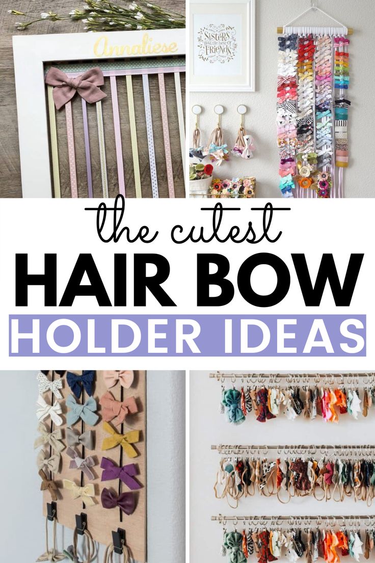 Hairbow Holder Ideas, Hair Bow Organization Ideas, Hair Bows Storage Ideas, Bow Clip Organization, Hairbow Organizer Diy, Hair Bow And Headband Organizer, Toddler Hair Accessory Organizer, Girl Headband Organizer, Bows Display Ideas