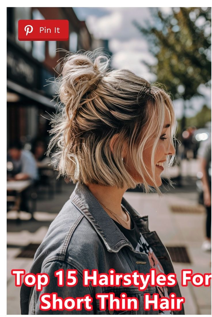 Cute Casual Updos For Short Hair, How To Put Up Short Hair For Work, Day Two Hairstyles Short Hair, Short Hair In Bun, Short Hairstyles Updo Casual, Casual Up Hairstyles, Easy Work Hairstyles For Short Hair, Second Day Hairstyles Fine Hair, Short Hair Casual Updo