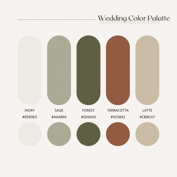 the color palette for summer in different shades