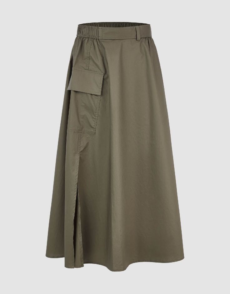 Category : Skirt


Thickness : Medium


Fit Type : Regular


Stretch Fabric : Slight Stretch


SPU : UWU530037


Fabric : 100% Cotton


Tips : wash with like colors,do not soak,steam ironing recommended,do not pull hard.



Product Measurement Units: CM



Size
S
M
L


Skirt Length
82.1
84
85.9


Waist
63
67
71 High Waist Khaki Cotton Skirt, Utility Skirt For Spring Workwear, Spring Utility Skirt For Workwear, Relaxed Fit Khaki Skirt For Spring, Relaxed Khaki Skirt For Spring, Khaki Cotton Pleated Skirt, Khaki Cotton Utility Skirt, Spring Cotton Khaki Skirt, Spring Khaki Cotton Skirt