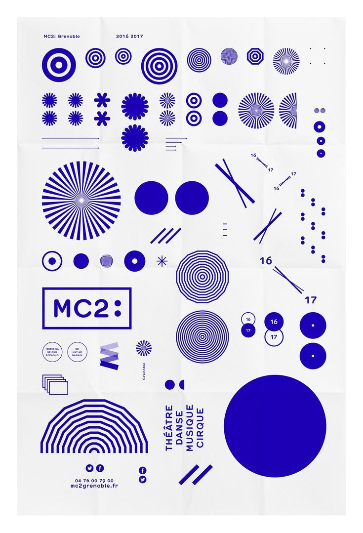 various blue and white designs on paper with the word mc2 written in it's center