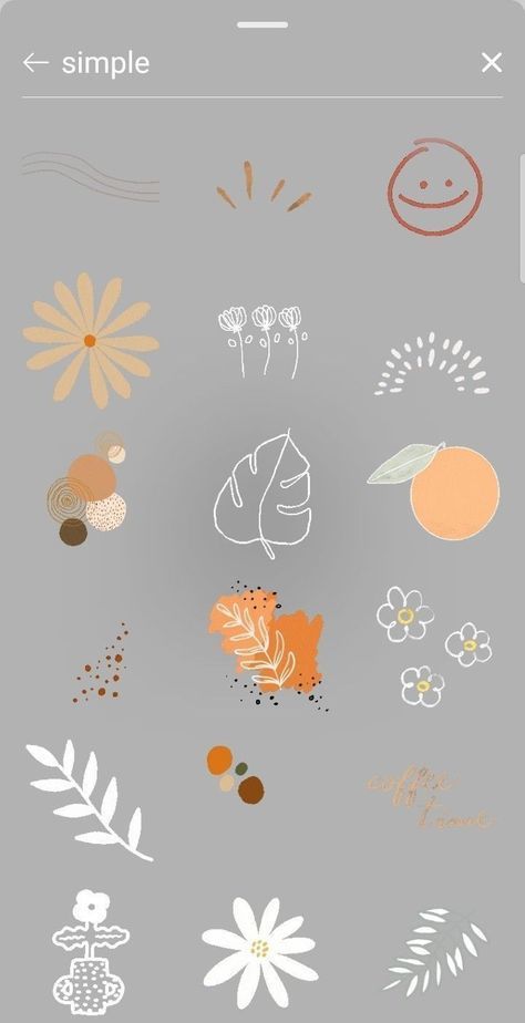 an image of flowers and plants on a cell phone screen with the text, simple