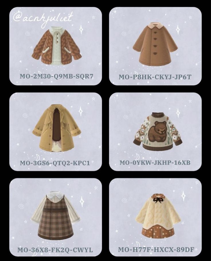 the different types of coats are shown in this graphic style, including one for girls and one for boys