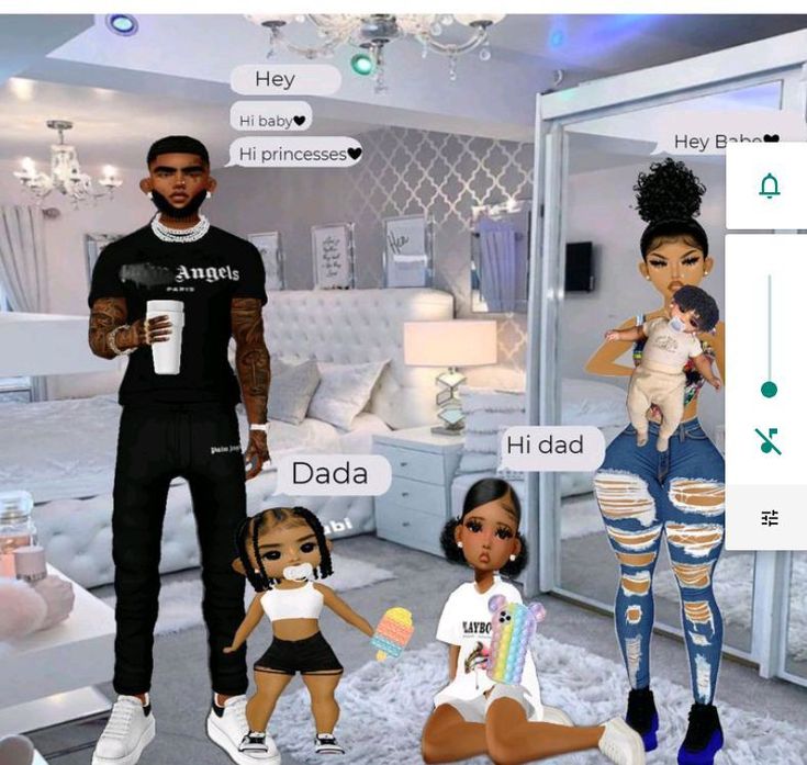 Imvu Family, Imvu Outfits, Funko Pop Dolls, Imvu Outfits Ideas Cute, Travel Bag Set, Black Jokes, Pop Dolls, Family Pic, Box Braids Hairstyles For Black Women