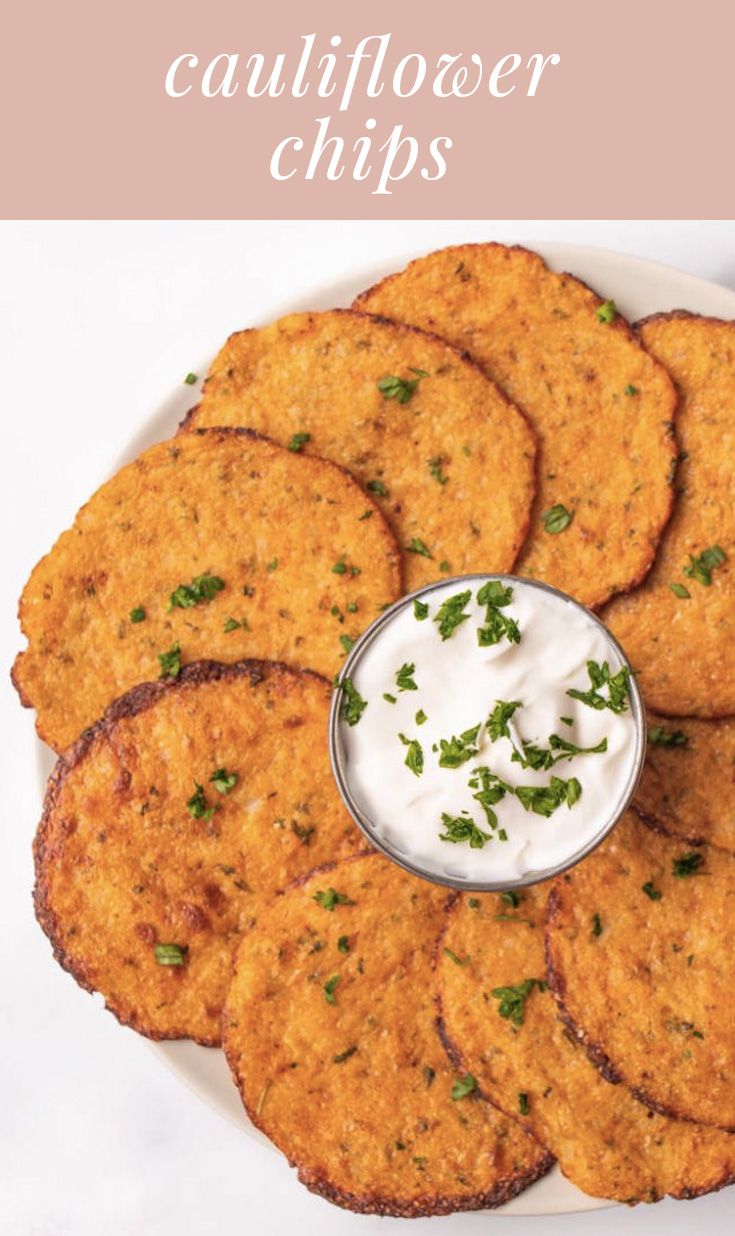 some fried food on a plate with ranch dip