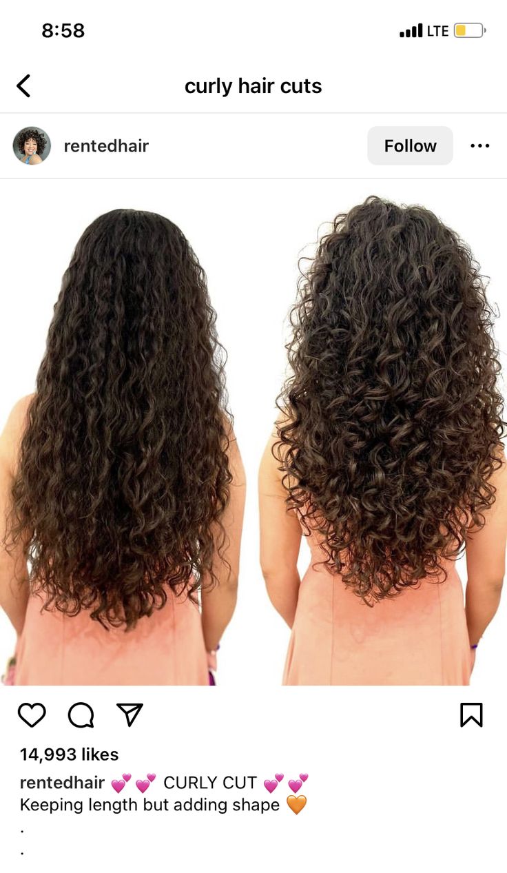 Layer Curly Hair Long, Curly Hair Long Layers Haircuts, V Curly Haircut, Long Rounded Layers Curly Hair, Oval Shape Curly Haircut, Curly Haircut Transformation, Long Curly Haircuts With Layers And Bangs, Layers For Long Curly Hair Natural Curls, Long Round Layers Haircut Curly Hair